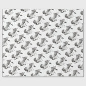 Sinterklaas- en -paarden- cadeaupapier (Vlak)