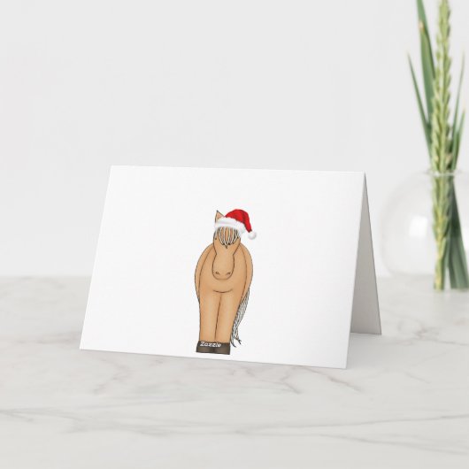 Sinterklaas en paardenkerstmis feestdagen kaart (Achterkant)