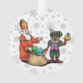 Sinterklaas en Piet Ornament (voorkant)