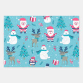 Sinterklaas en Polar Beer Inpakpapier Vel (Voorkant)