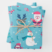 Sinterklaas en Polar Beer Inpakpapier Vel (In situ)