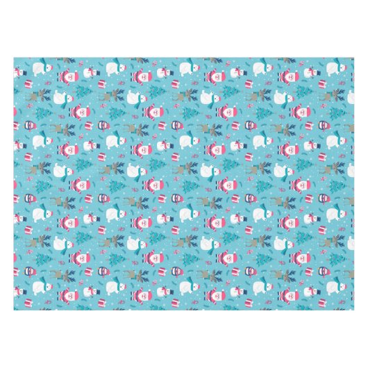 Sinterklaas en Polar Beer Tafelkleed (Voorkant (Horizontaal))