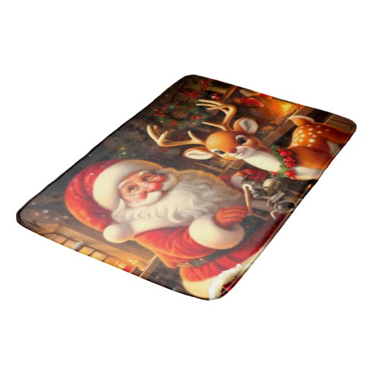 Sinterklaas en rendier badmat (Gekanteld)