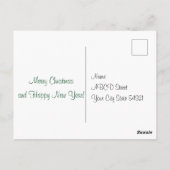 Sinterklaas en rendier briefkaart (Achterkant)