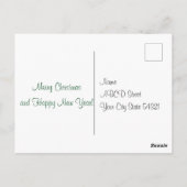 Sinterklaas en rendier briefkaart (Achterkant)