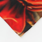 Sinterklaas en rendier fleece deken (Hoek)