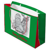 Sinterklaas en rendier groot cadeauzakje (Achterkant Gekanteld)