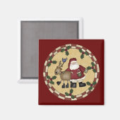 Sinterklaas en Rendier Kerstmagneet Magneet (Voorkant / Achterkant)