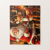 Sinterklaas en rendier legpuzzel (Verticaal)