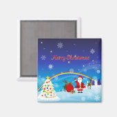 Sinterklaas en rendier magneet (Voorkant / Achterkant)