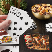 Sinterklaas en rendier pokerkaarten (Insitu)