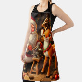 Sinterklaas en rendier schort (Insitu)