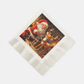 Sinterklaas en rendier servet (Hoek)