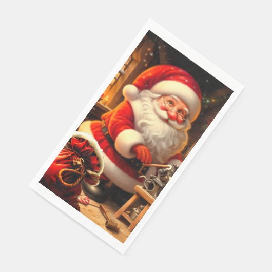 Sinterklaas en rendier servet (Hoek)