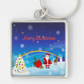 Sinterklaas en rendier sleutelhanger (Voorkant)