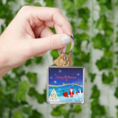 Sinterklaas en rendier sleutelhanger (Hand)