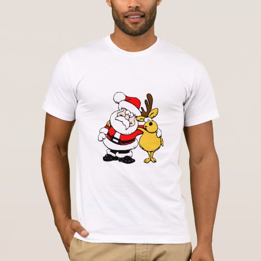 Sinterklaas en rendier T-shirt (Voorkant)