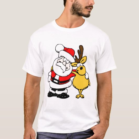 Sinterklaas en rendier T-Shirt (Voorkant)
