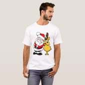 Sinterklaas en rendier T-Shirt (Voorkant volledig)