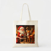 Sinterklaas en rendier tote bag (Voorkant)