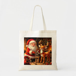 Sinterklaas en rendier tote bag