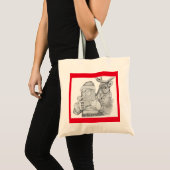 Sinterklaas en rendier tote bag (Voorkant (product))
