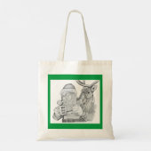 Sinterklaas en rendier tote bag (Achterkant)
