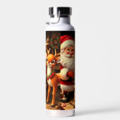 Sinterklaas en rendier waterfles (Rechts)