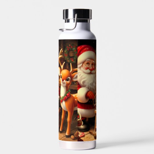 Sinterklaas en rendier waterfles (Rechts)