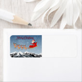 Sinterklaas en rendieren etiket (Insitu)