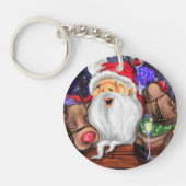 Sinterklaas en Rendieren Leuke Sleutelhanger Kerst (Voorkant)