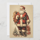 Sinterklaas en rendieren Vrolijk kerstfeest Feestdagenkaart (Voorkant)