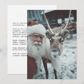 Sinterklaas en rendieren Wintermagie Feestdagenkaart (Voorkant / Achterkant)