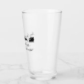 Sinterklaas en rendierontwerp Drink glas (Links)