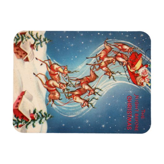  Sinterklaas- en rendiervluchten Magneet (Horizontaal)