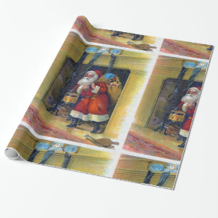  Sinterklaas en Schoorsteen Cadeaupapier