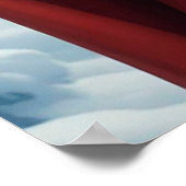 Sinterklaas en sneeuwmeisje vieren kerst poster (Hoek)