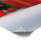 Sinterklaas en sneeuwmeisje vieren kerst poster (Hoek)