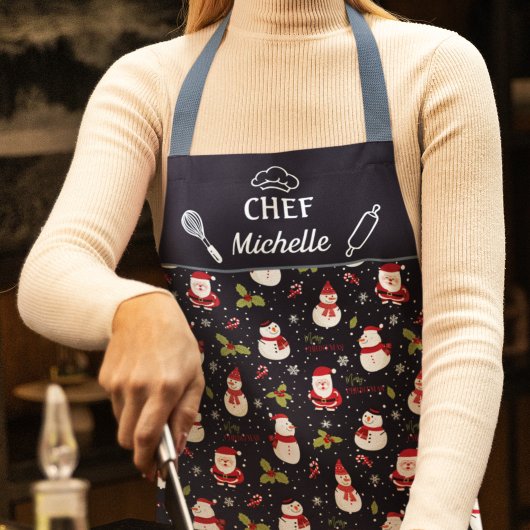 Sinterklaas en sneeuwpoppen leuk Kerstmis Schort