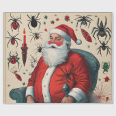 Sinterklaas en spinnen cadeaupapier (Vlak)