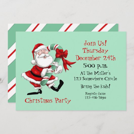 Sinterklaas en suikerriet kaart (Voorkant / Achterkant)