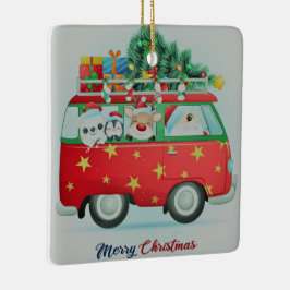 Sinterklaas en vrienden keramisch ornament