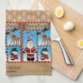 Sinterklaas en vrienden theedoek (Quarter Fold)