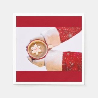 Sinterklaas en warme chocolade servet