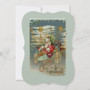 Sinterklaas en zijn Amazing Flying Machine Uitnodi Kaart