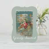 Sinterklaas en zijn Amazing Flying Machine Uitnodi Kaart (Staand voorkant)