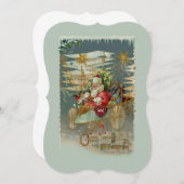 Sinterklaas en zijn Amazing Flying Machine Uitnodi Kaart (Voorkant / Achterkant)