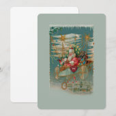 Sinterklaas en zijn Amazing Flying Machine Uitnodi Kaart (Voorkant / Achterkant)