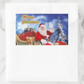 Sinterklaas en zijn fretten vakantie Stickers (Tas)