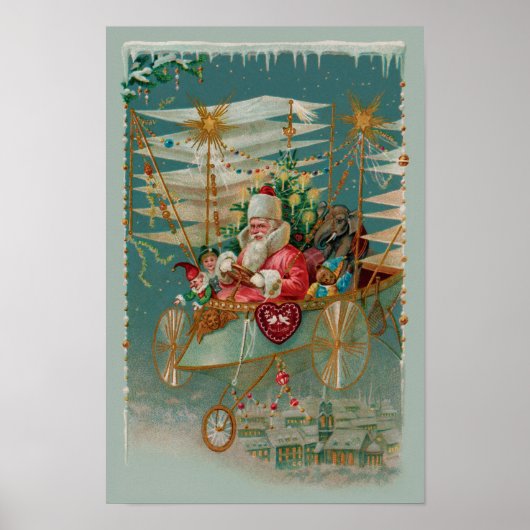 Sinterklaas en zijn geweldige vliegmachine Poster (Voorkant)
